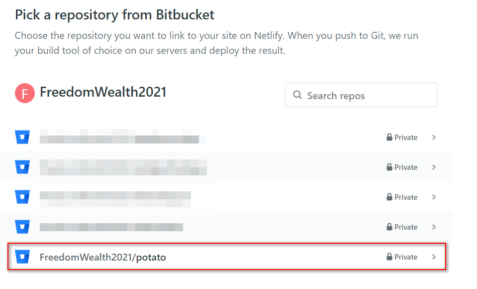 Netlify deploy project